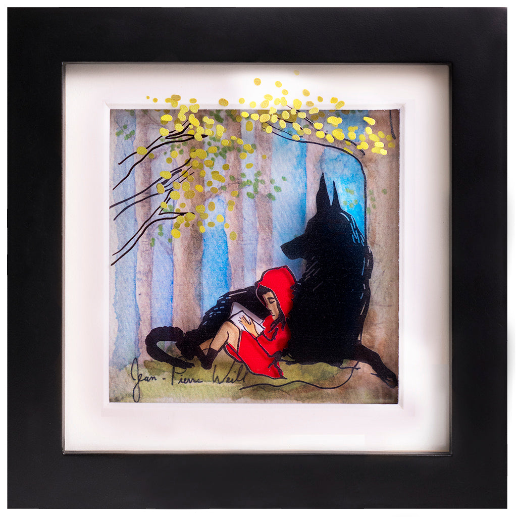 Red Riding Hood - Jean-Pierre Weill Studios - Famous Paintings - canvas prints - famous artists - bedroom ideas - unique gifts - glass art