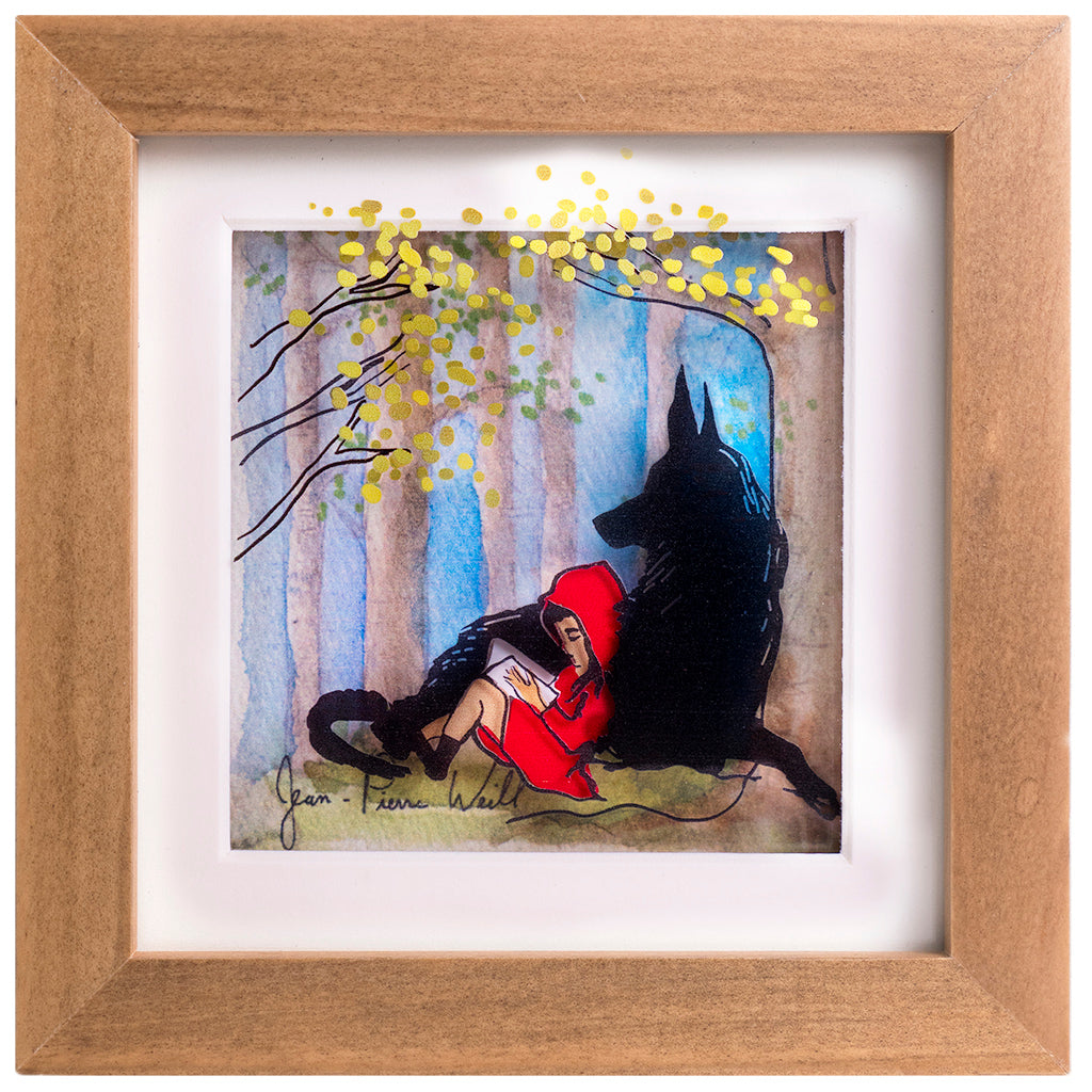 Red Riding Hood - Jean-Pierre Weill Studios - Famous Paintings - canvas prints - famous artists - bedroom ideas - unique gifts - glass art