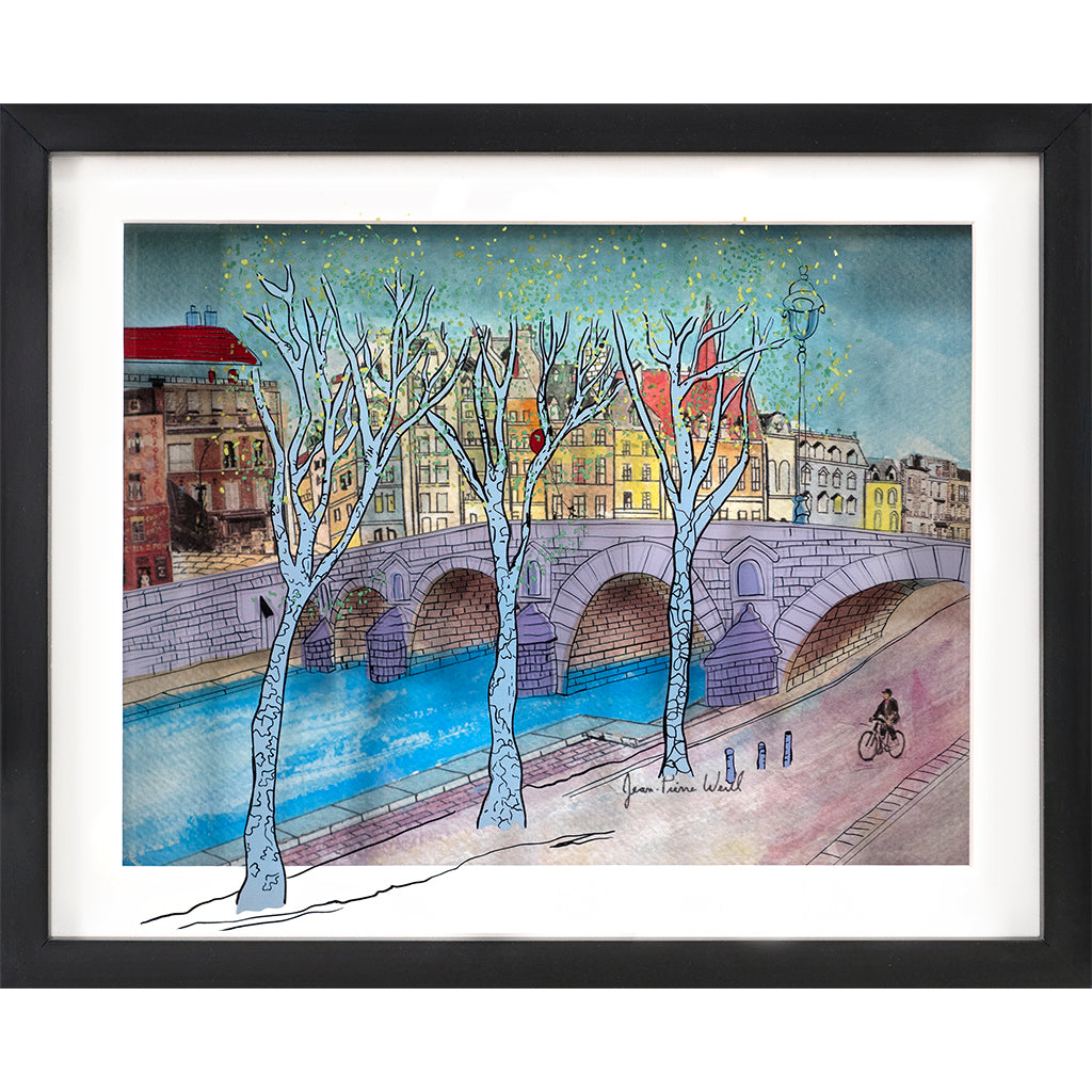 Balloon Over Paris Bridge - Jean-Pierre Weill Studios