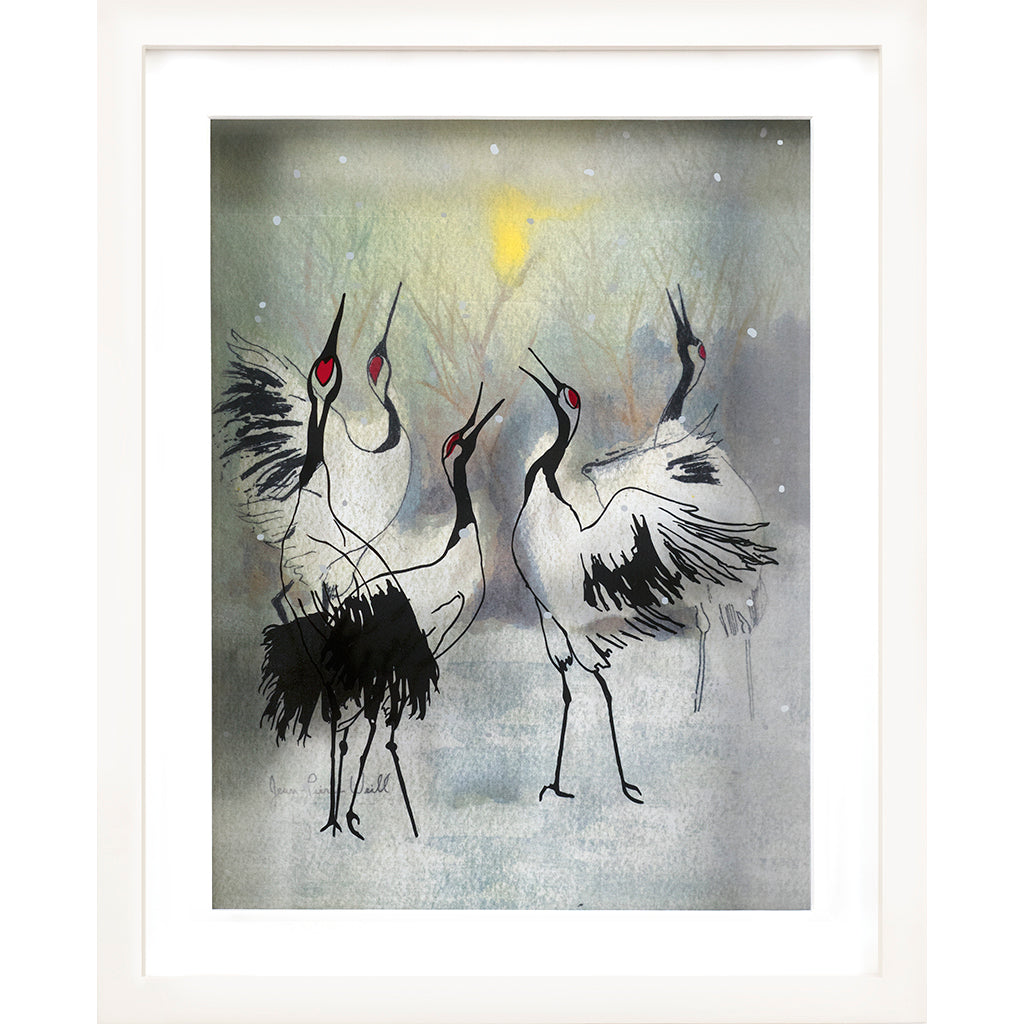 Cranes in Winter - Jean-Pierre Weill Studios