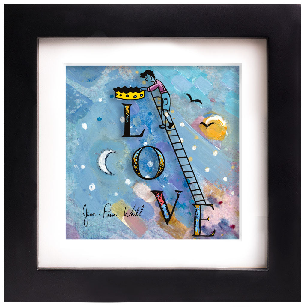 Love - Happy Anniversary - Jean-Pierre Weill Studios - Famous Paintings - canvas prints - famous artists - bedroom ideas - unique gifts - glass art - unique gifts - anniversary gifts - 